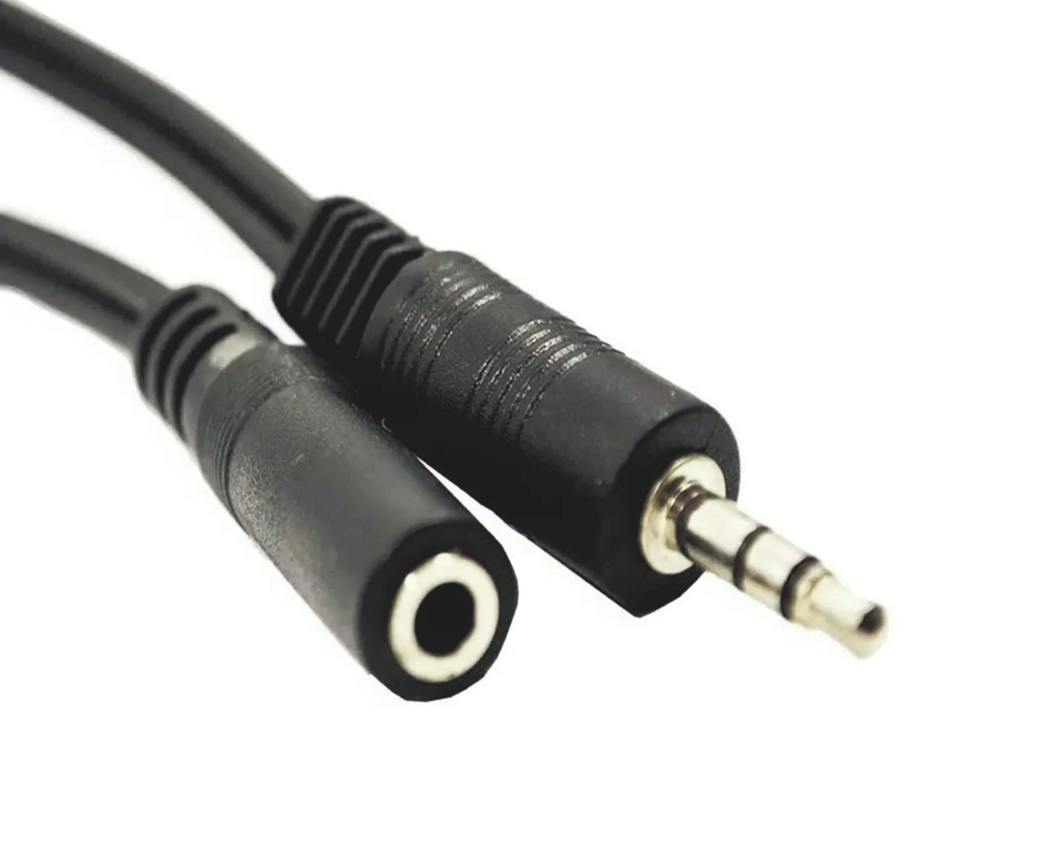 CABLE EXTENSIÓN AUDIO PLUG MACHO 3.5 A HEMBRA PLUG 3.5 ESTEREO, 1,3 METROS.