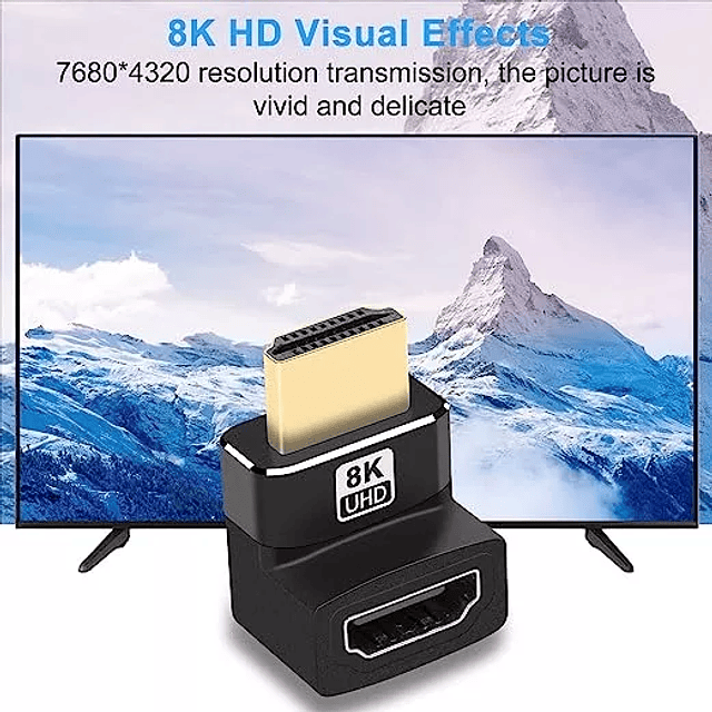 COPLA HDMI MACHO HEMBRA, ANGULO 270° 2.1 4K 120HZ