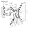 Soporte de Pared para TV de Movimiento Con Brazo 20"-55"