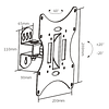 SOPORTE PARA TV LCD LED REGULABLE MURO 23-42, VMAX 200X200, 30KG. 