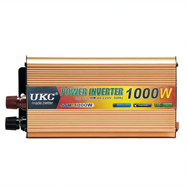 Inversor de voltaje 1.000w dc12v a 220vac