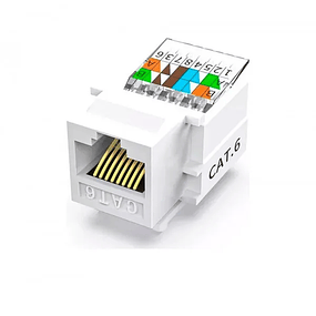 MODULO RED RJ45 CAT6 CON GUARDAPOLVO TRANSPARENTE