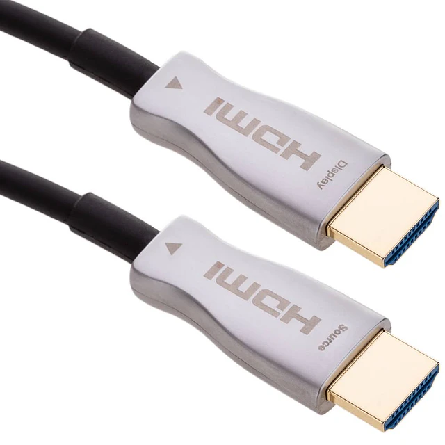CABLE HDMI FIBRA OPTICA 60 METROS, VERSIÓN 2.0, 4K A 60HZ.