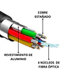 CABLE HDMI FIBRA OPTICA 60 METROS, VERSIÓN 2.0, 4K A 60HZ.