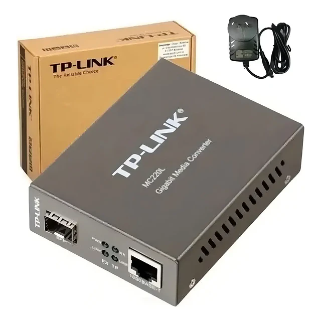 Convertidor De Medios Ethernet Tp-link Mc220l, Multimodo