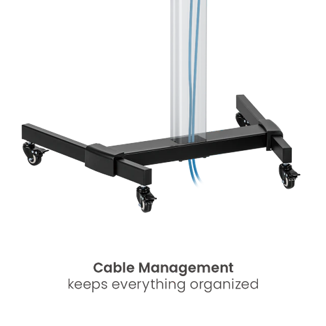 SOPORTE PREMIUM BLANCO PARA TV PEDESTAL 37-86", VMAX 600X400, 50 KG.