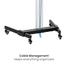SOPORTE PREMIUM BLANCO PARA TV PEDESTAL 37-86", VMAX 600X400, 50 KG.