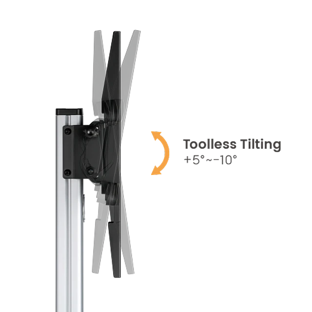 SOPORTE PREMIUM BLANCO PARA TV PEDESTAL 37-86", VMAX 600X400, 50 KG.