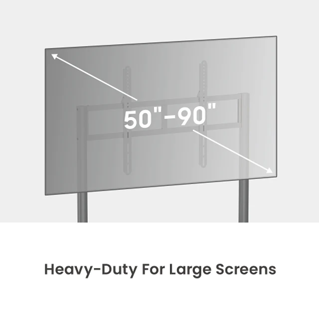 SOPORTE PREMIUM PARA TV Y PANTALLA INTERACTIVA 55-90", VMAX 900X600, 90KG.