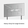 SOPORTE PREMIUM PARA TV Y PANTALLA INTERACTIVA 55-90", VMAX 900X600, 90KG.