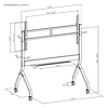 SOPORTE PREMIUM PARA TV Y PANTALLA INTERACTIVA 60-110", VMAX 900X600, ELÉCTRICO CONTROL REMOTO 120KG.