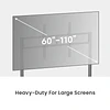 SOPORTE PREMIUM PARA TV Y PANTALLA INTERACTIVA 60-110", VMAX 900X600, ELÉCTRICO CONTROL REMOTO 120KG.