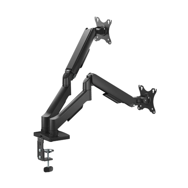 SOPORTE ERGONÓMICO ESCRITORIO MONITOR 2 BRAZOS MONITOR LCD MESA 13" - 32"