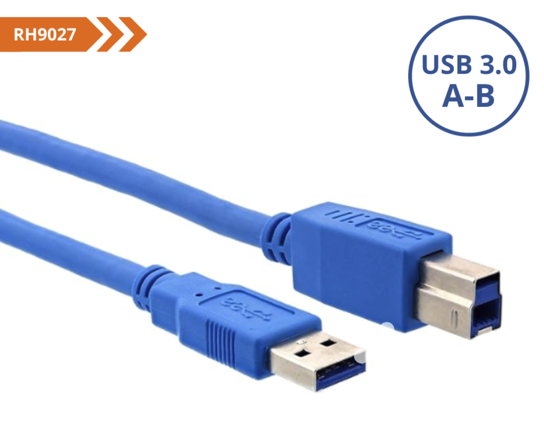 CABLE DE EXTENSION PASIVO USB 3.0 A-B 1,8 METROS M/M GOLD - RH9026