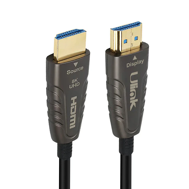 CABLE HDMI FIBRA OPTICA 20 METROS, VERSIÓN 2.1, 8K A 60HZ.