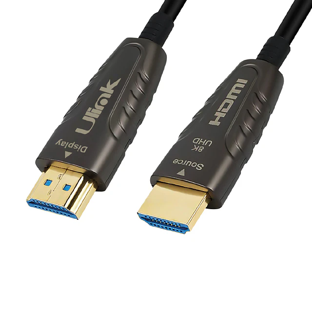 CABLE HDMI FIBRA OPTICA 30 METROS, VERSIÓN 2.1, 8K A 60HZ.