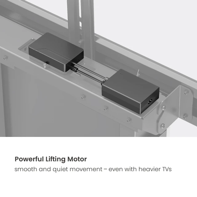 SOPORTE MÓVIL MOTORIZADO CON ELEVACIÓN ELÉCTRICA PARA TV DE GRANDES DIMENSIONES (55" A 100") - ROHE RHS1429