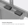 SOPORTE MÓVIL MOTORIZADO CON ELEVACIÓN ELÉCTRICA PARA TV DE GRANDES DIMENSIONES (55" A 100") - ROHE RHS1429
