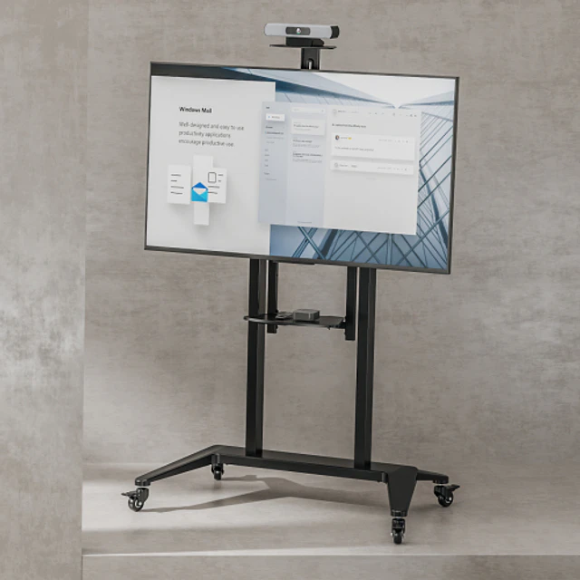 SOPORTE DE PIE MOTORIZADO DE FIJACIÓN AL PISO PARA TV DE GRANDES DIMENSIONES (55" A 100") - ROHE RHS1430
