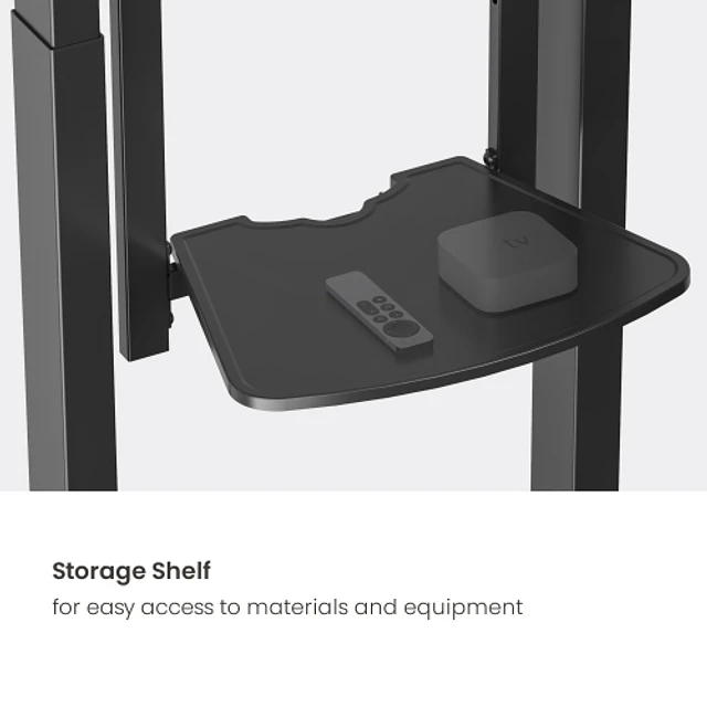 SOPORTE DE PIE MOTORIZADO DE FIJACIÓN AL PISO PARA TV DE GRANDES DIMENSIONES (55" A 100") - ROHE RHS1430