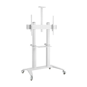SOPORTE MÓVIL PROFESIONAL EN MADERA Y METAL PARA TV DE GRANDES DIMENSIONES (60" A 100") - ROHE RHS1433