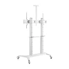SOPORTE MÓVIL PROFESIONAL EN MADERA Y METAL PARA TV DE GRANDES DIMENSIONES (60" A 100") - ROHE RHS1433