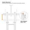 SOPORTE MÓVIL PROFESIONAL EN MADERA Y METAL PARA TV DE GRANDES DIMENSIONES (60" A 100") - ROHE RHS1433