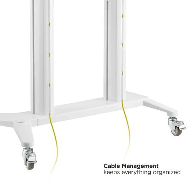 SOPORTE MÓVIL PROFESIONAL EN MADERA Y METAL PARA TV DE GRANDES DIMENSIONES (60" A 100") - ROHE RHS1433