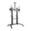 SOPORTE MÓVIL PROFESIONAL EN ACABADO NEGRO MATE PARA TV DE GRANDES DIMENSIONES (60" A 100") - ROHE RHS1434