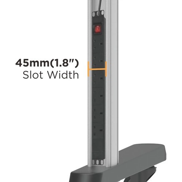 SOPORTE MÓVIL HEAVY-DUTY PARA PANTALLAS INTERACTIVAS Y TVS DE GRAN FORMATO (86" A 120") - ROHE RHS1437