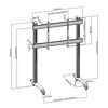 SOPORTE MÓVIL HEAVY-DUTY PARA PANTALLAS INTERACTIVAS Y TVS DE GRAN FORMATO (86" A 120") - ROHE RHS1437