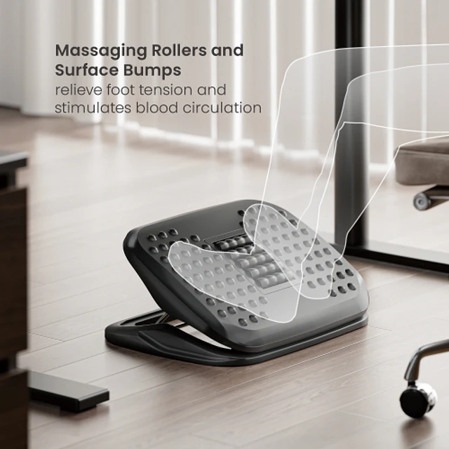 REPOSAPIÉS ERGÓNOMICO AJUSTABLE PARA OFICINA Y HOME OFFICE - ROHE RHS1905