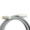 CABLE USB-C A USB-C 3.1, 10GBPS, 1.8MTS, CONECTOR METALICO, BLANCO