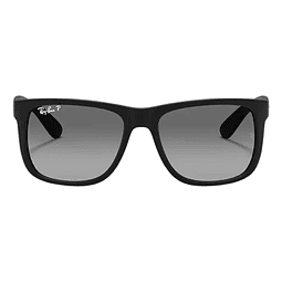 Anteojos de sol polarizados Ray-Ban Justin Classic RB4165 talle Standard armazón matte black y lente grey