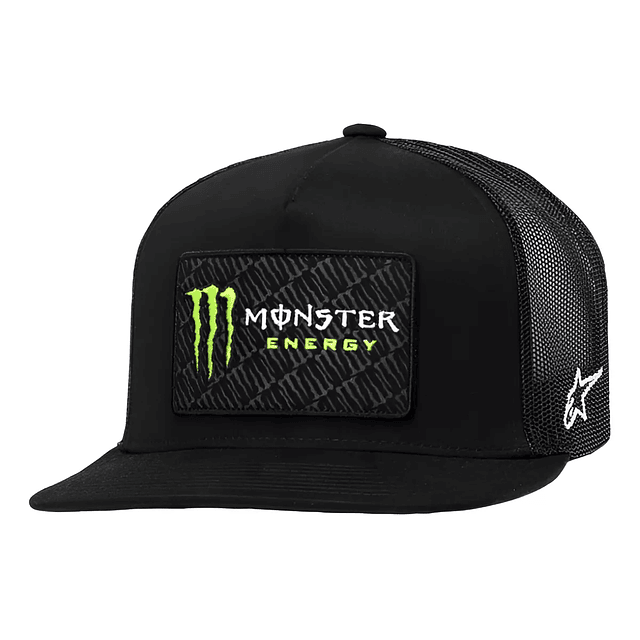 Jockey Monster Energy Alpinestars Malla Gorro Negro Gorra