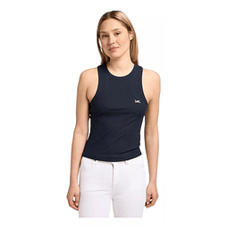 Polera Mujer Rib Tank Unionall Black