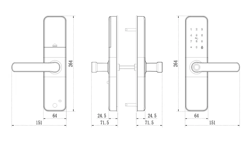 Cerradura Inteligente R250 – Modelo Económico con App TTLock 4
