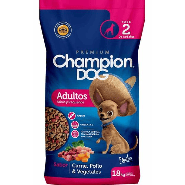 Champion Dog - Adulto (Razas Minis & Pequeñas) 18 KL