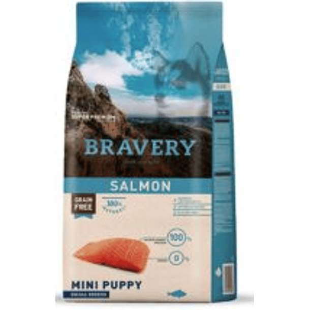 Bravery Mini Puppy Salmón (Raza Pequeña) 7Kg