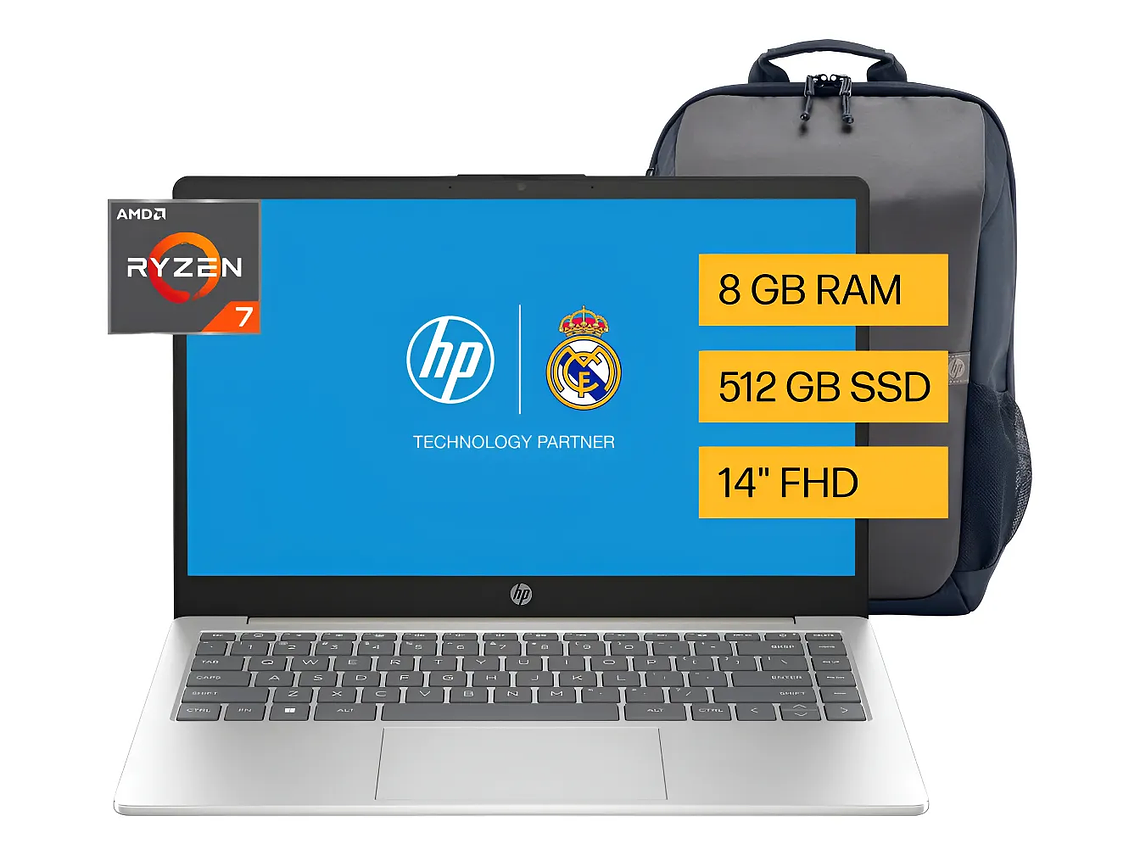 Notebook Hp 14-em0015la AMD Ryzen 7 8gb Ram 512gb Ssd Windows 11 Home 2