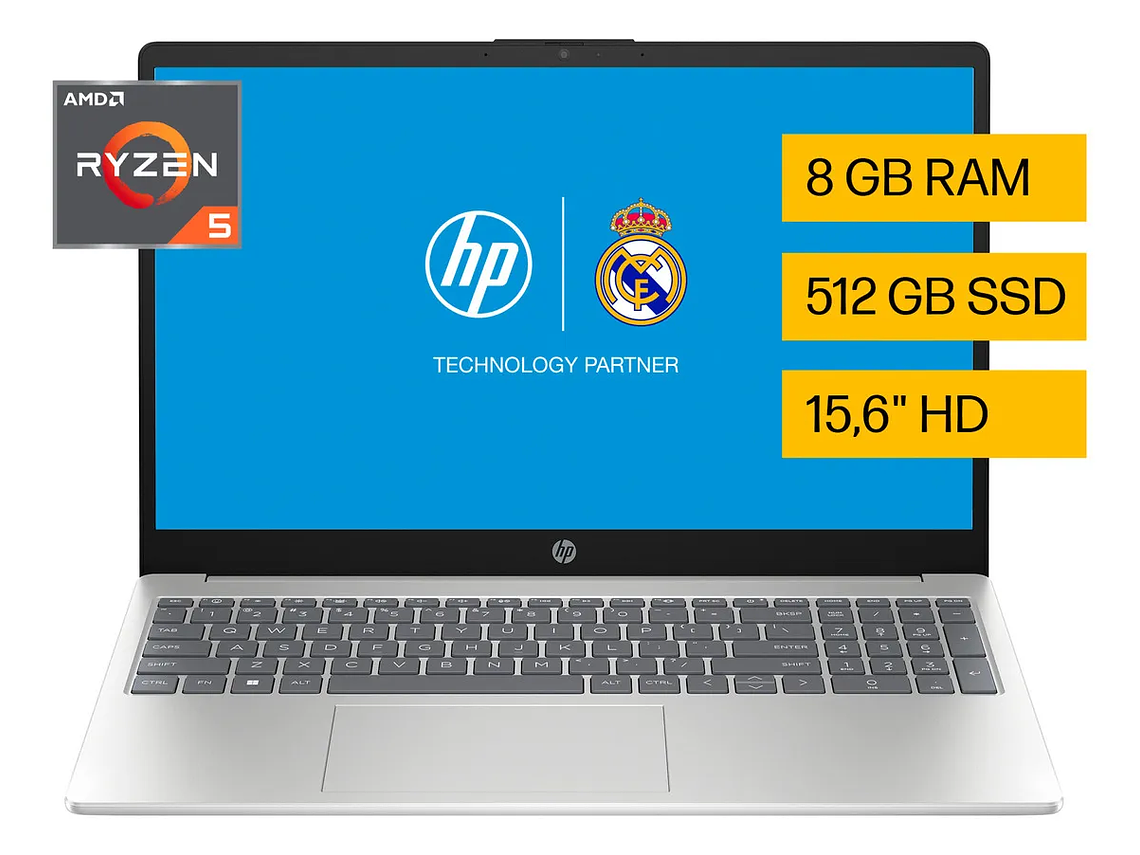 Notebook Hp 15-fc0079la 15-fc0079la Amd Ryzen 5 8gb Ram 512 Gb Ssd Windows 11 Home 4