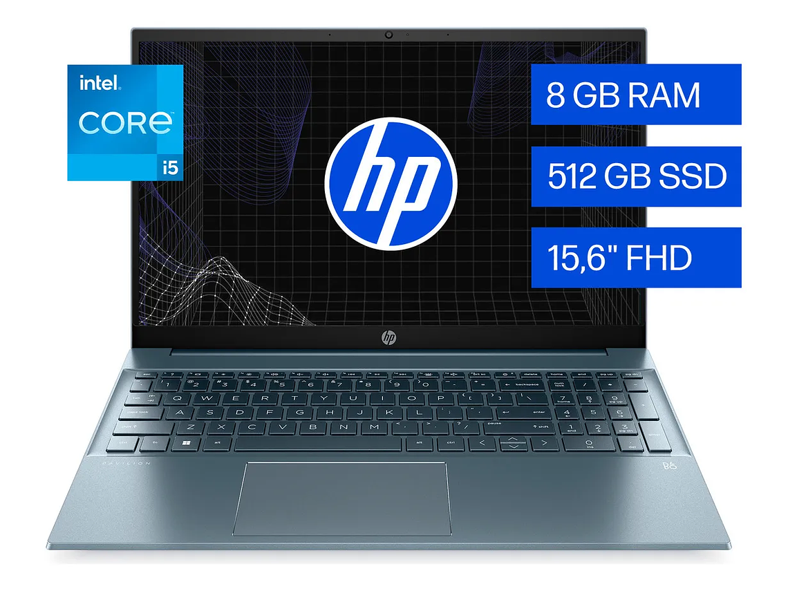 Notebook HP 15-EG2502LA Intel Core i5 8GB RAM 512GB SSD 15.6