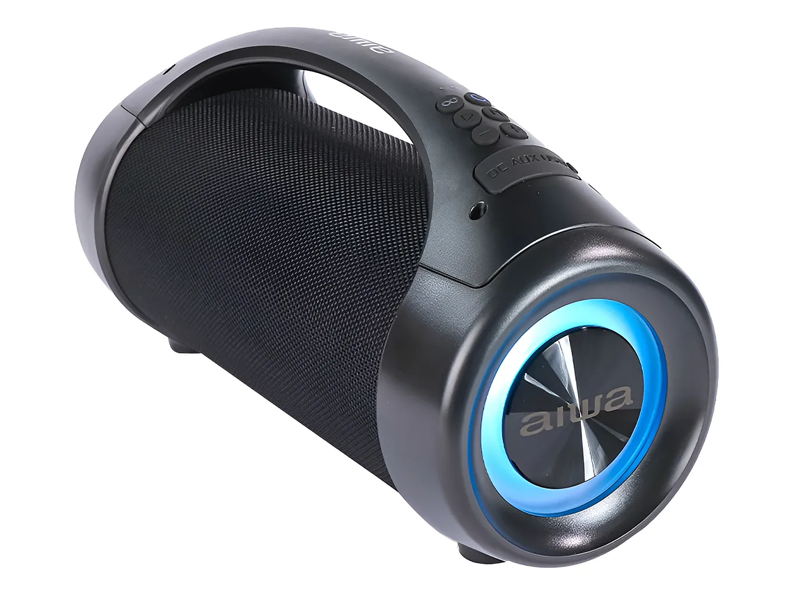 Bocina Portátil Aiwa Aws600bt Con Bluetooth Waterproof Negra 2
