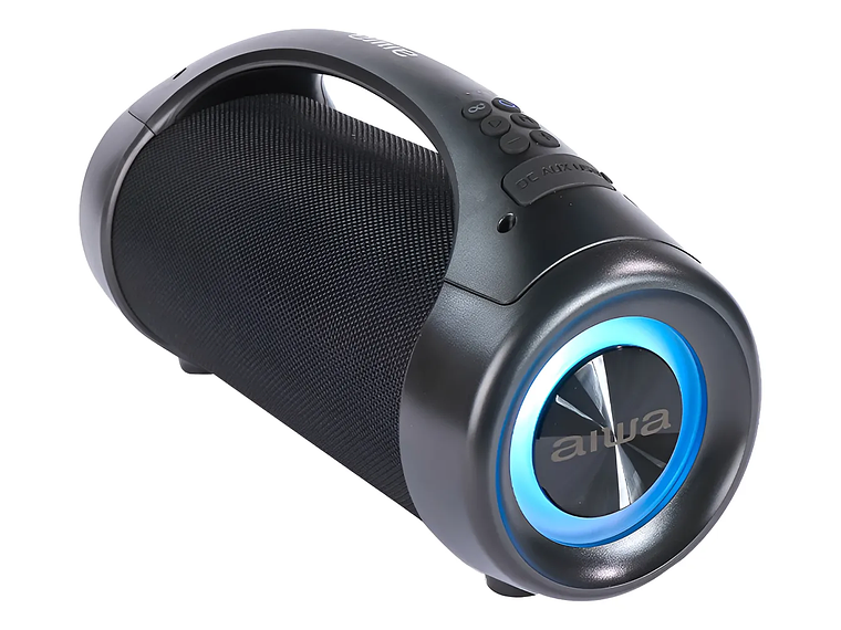 Bocina Portátil Aiwa Aws600bt Con Bluetooth Waterproof Negra 2