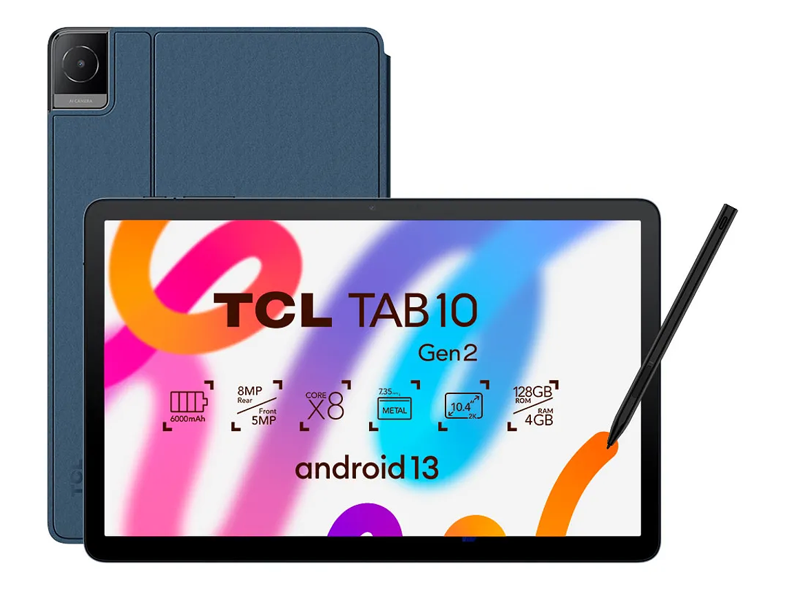 Tablet Tcl Tab 10 Gen2 128gb + Lápiz + Flip Case 2