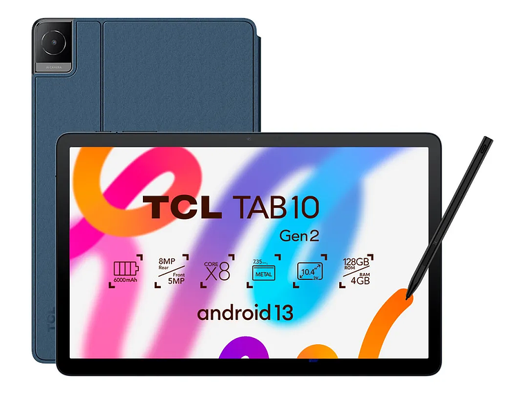 Tablet Tcl Tab 10 Gen2 128gb + Lápiz + Flip Case 2