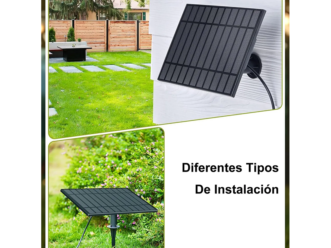 Luces Guirnalda Solar Led Exterior 15m 25 Ampolletas Control Luces Amarillo 3