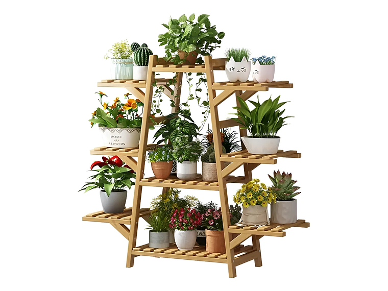 Soporte Para 9 Macetas Estante Jardinera Huerto Plantas 1