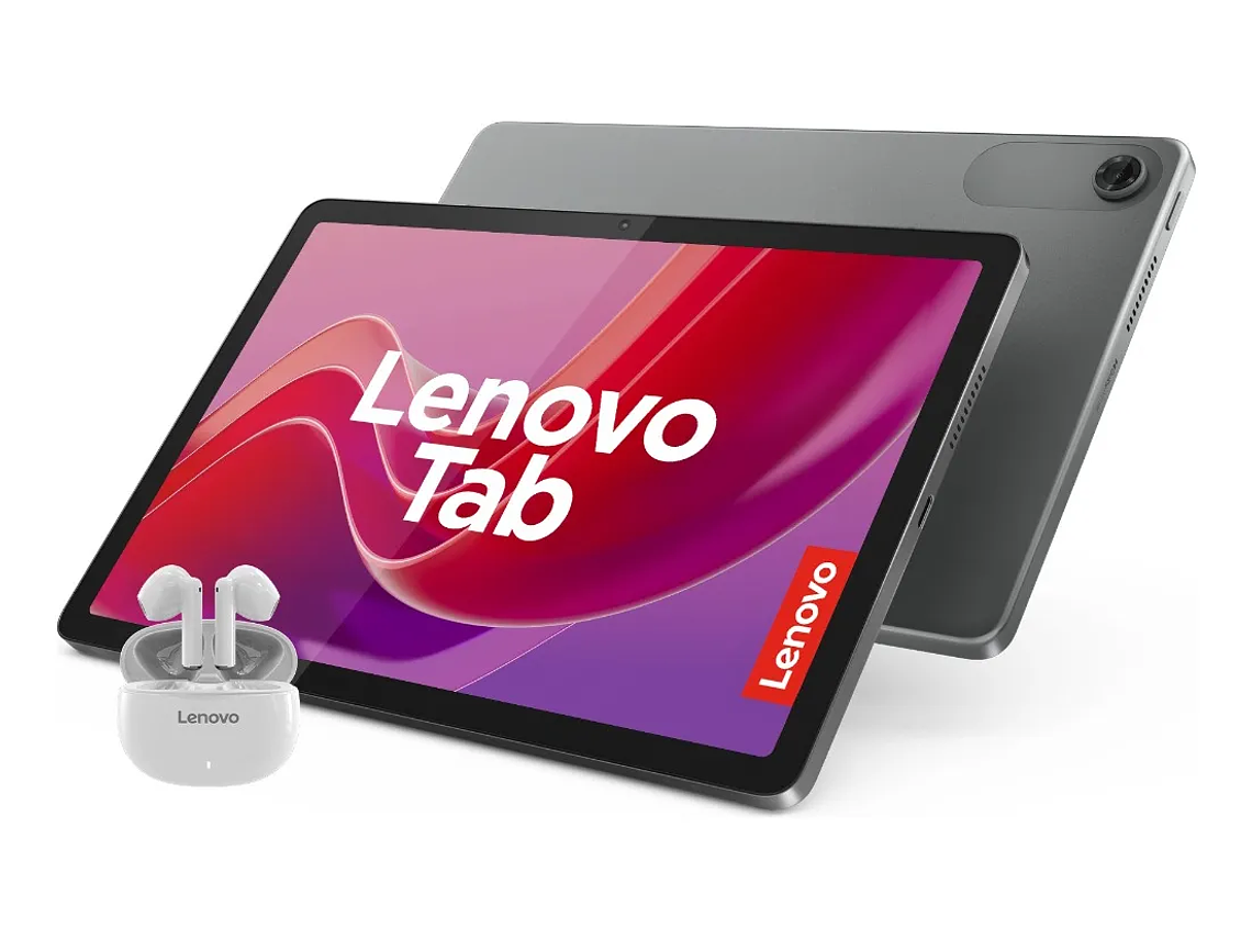 Tablet Lenovo Tab Mediat 4gb Ram 128gb 10 Wuxga + Audífonos Plateado 3