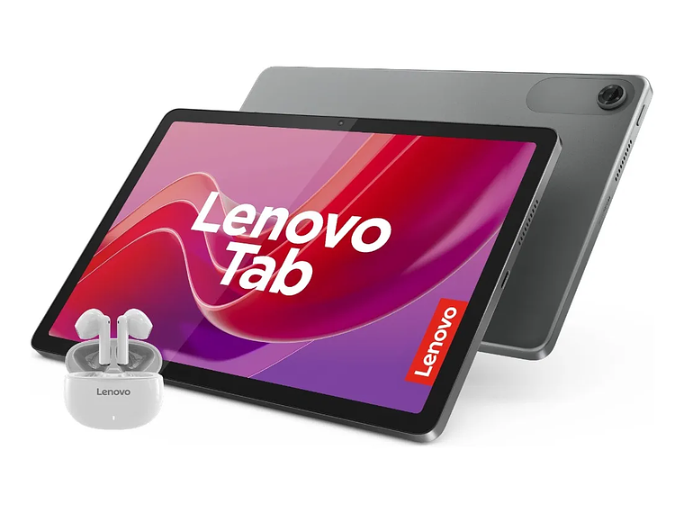 Tablet Lenovo Tab Mediat 4gb Ram 128gb 10 Wuxga + Audífonos Plateado 3